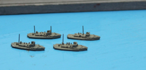 4 minesweeper (1 set.) GER ca. 1915 - 1928 Rhenania RHE-S 3x